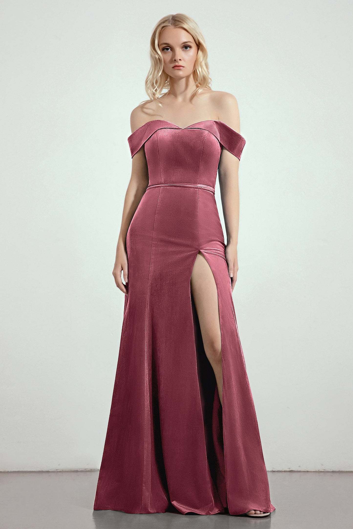 Trumpet-Mermaid Sweep-Brush Train Bridesmaid Dress Formal Dresses CB0271