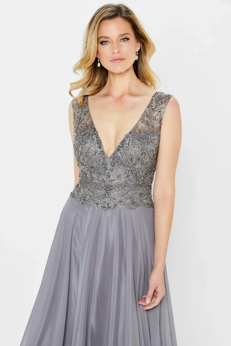 Timeless A-Line V-Neck Chiffon Tulle Mother Of The Bride Dress#122907