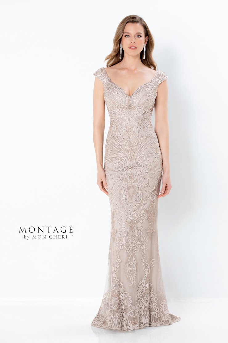 Fit And Flare V-Neck Sleeveless Soutache Tulle Mother Of The Bride Dress #220934