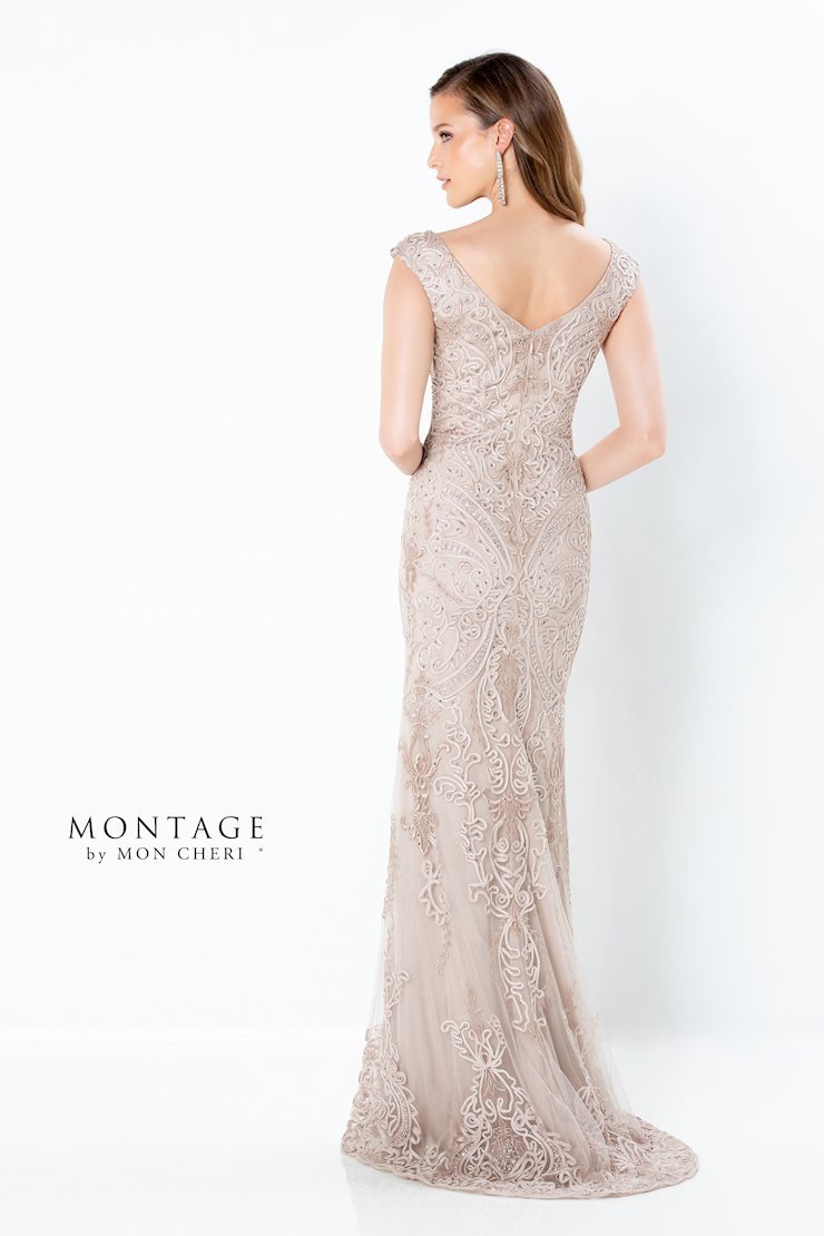 Fit And Flare V-Neck Sleeveless Soutache Tulle Mother Of The Bride Dress #220934
