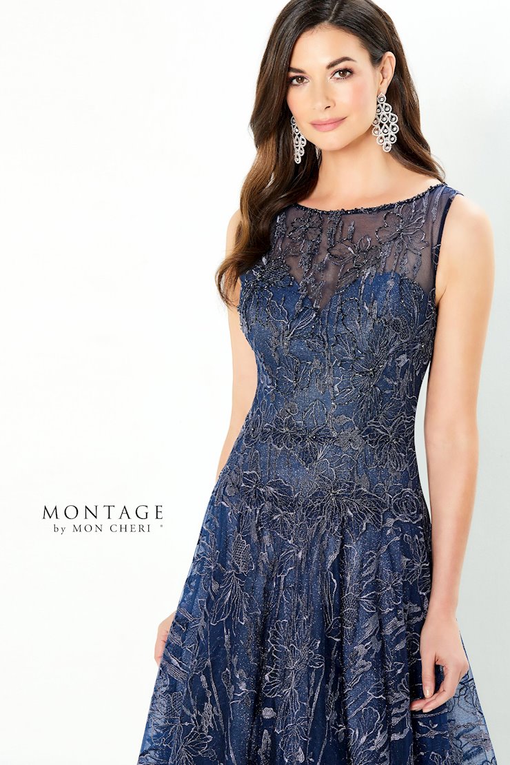 A-Line Sleeveless Embroidered Lace Sparkle Jersey Mother Of The Bride Dress #220935