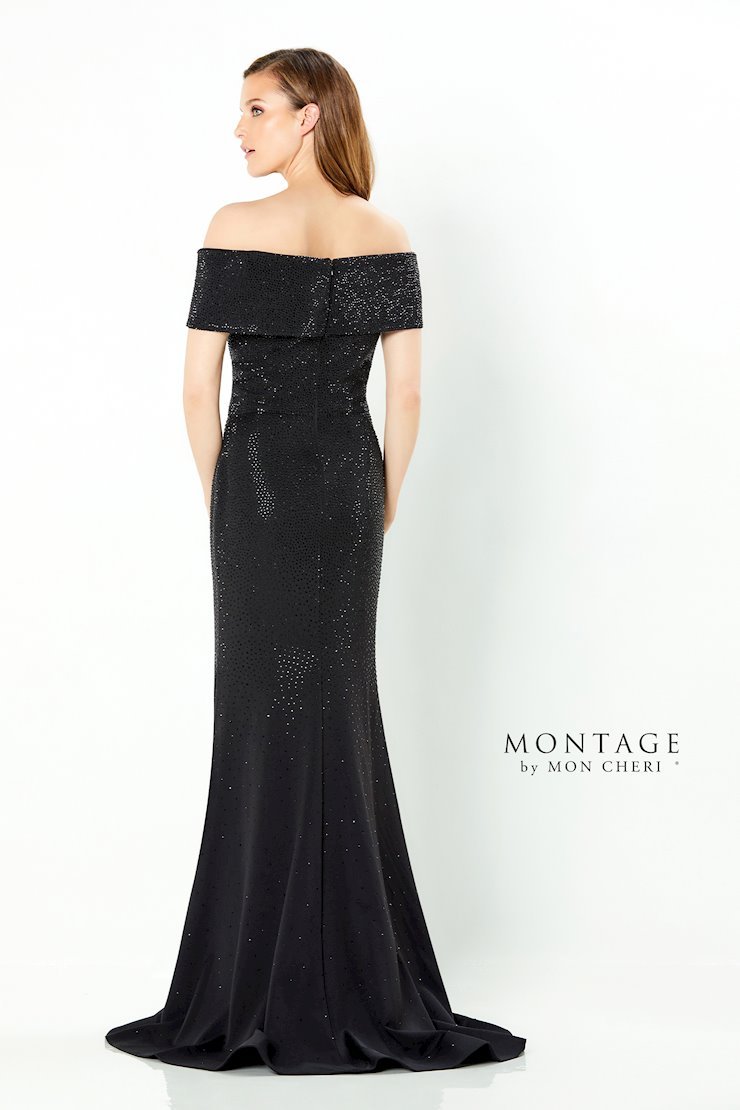 Fit Off The Shoulder Heavy Jersey Sweep Train Mother Of The Bride Dress #220949