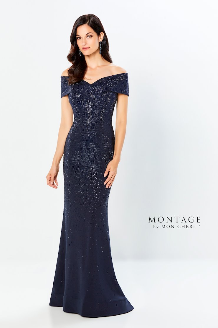 Fit Off The Shoulder Heavy Jersey Sweep Train Mother Of The Bride Dress #220949
