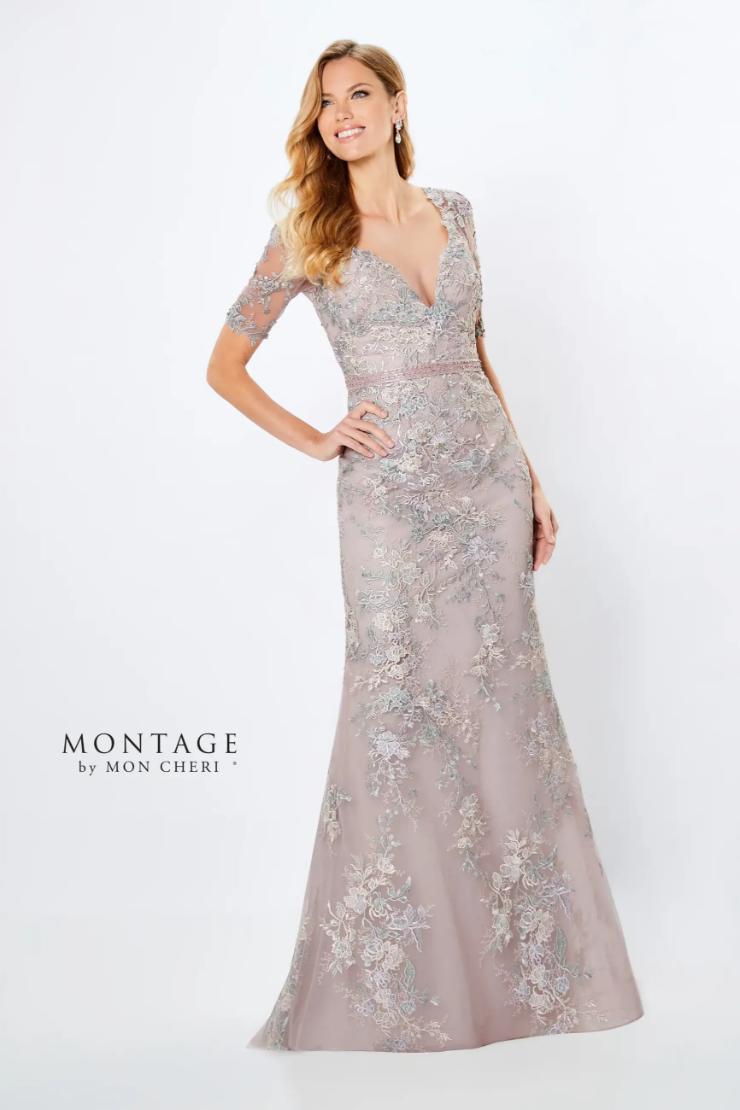 Sheath Plunging V-Neck Three-Quarter Sleeve Lace Mother Of The Bride Dress #221961