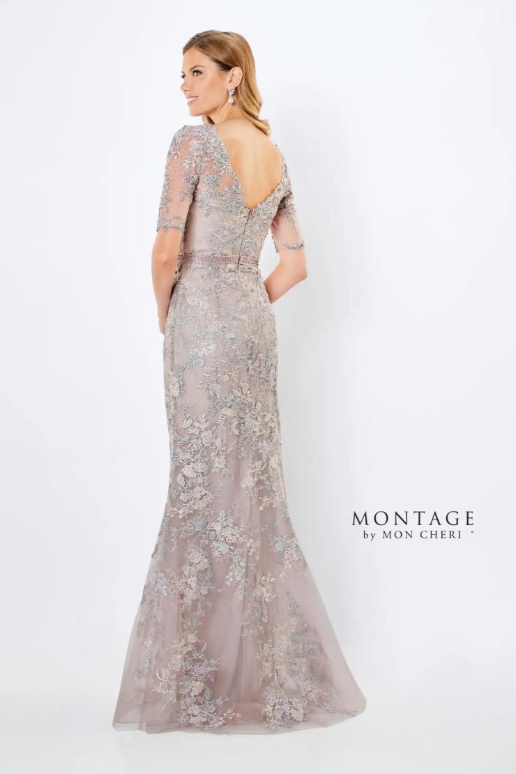 Sheath Plunging V-Neck Three-Quarter Sleeve Lace Mother Of The Bride Dress #221961