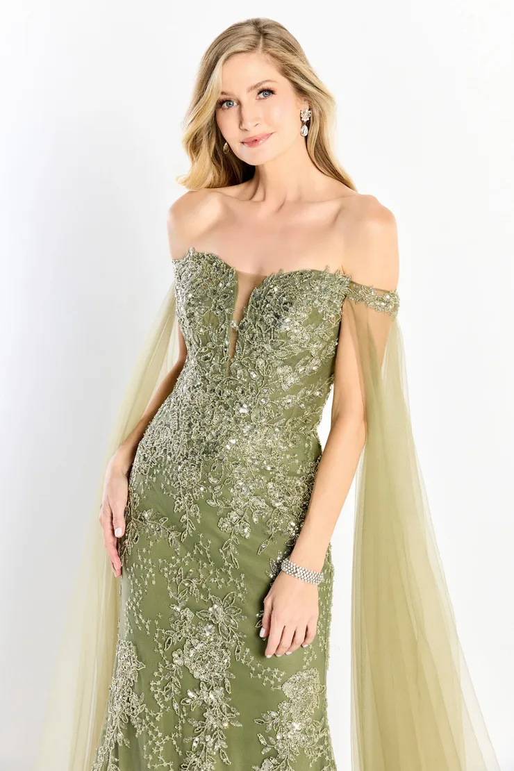 Breathtaking A-line V-Neck Beading Tulle Mother of the Bride Dress #M2204