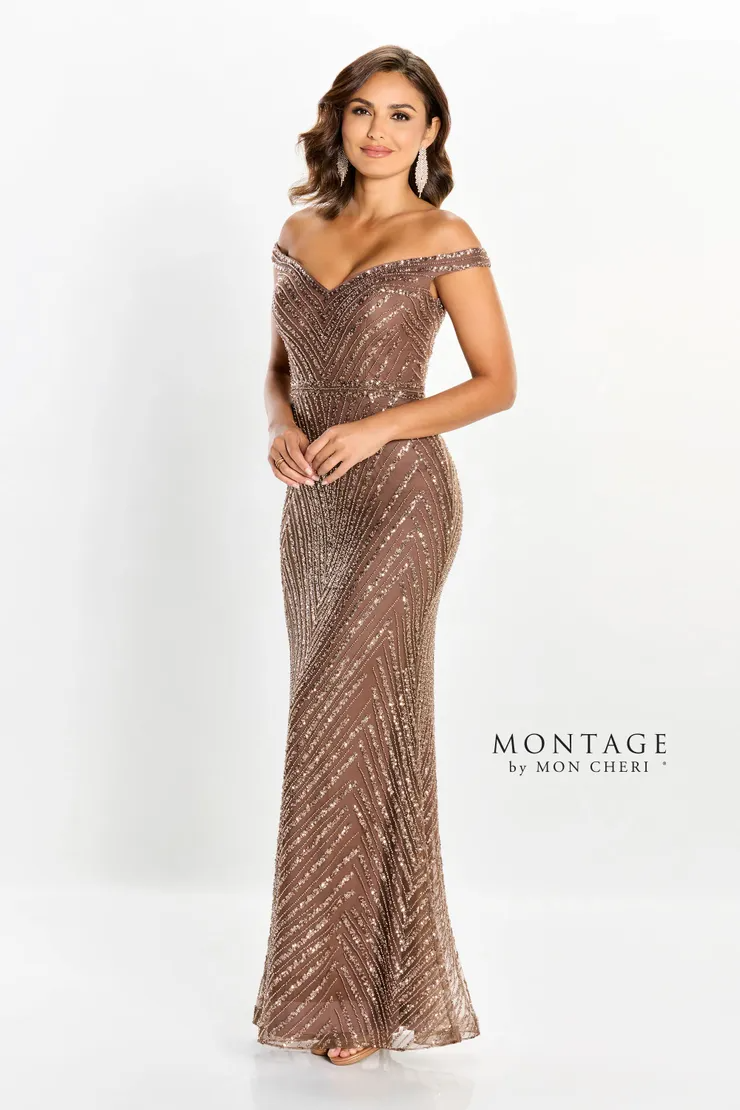 Glamorous Fit Sweetheart Sequin Tulle Mother of the Bride Dress #M2215