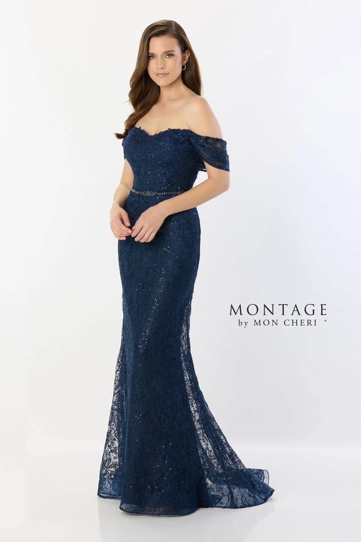 Sweetheart Off-the-Shoulder Embriodered Lace Mother of the Bride Dress #M2238