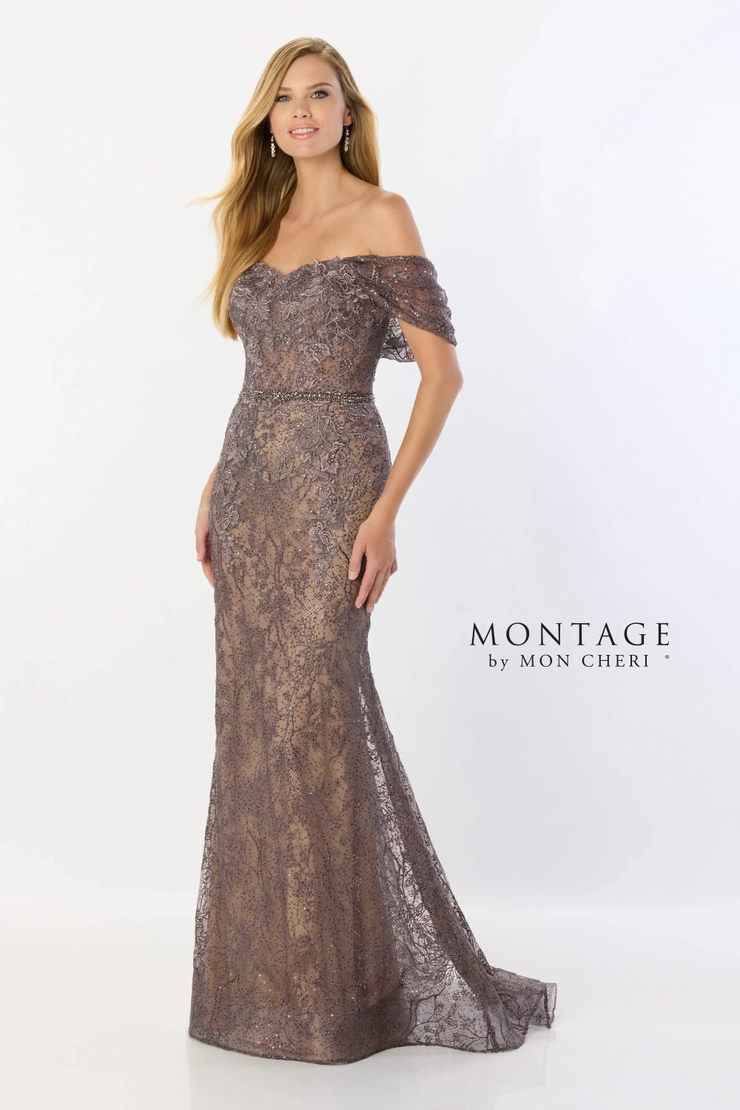 Sweetheart Off-the-Shoulder Embriodered Lace Mother of the Bride Dress #M2238