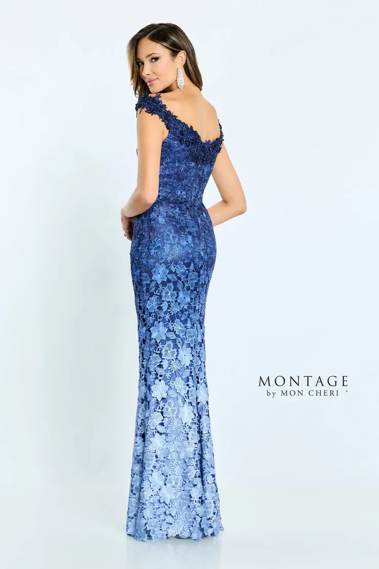 Trumpet Off-The-Shoulder Allover Ombre Venise Lace Mother Of The Bride Dress #M507