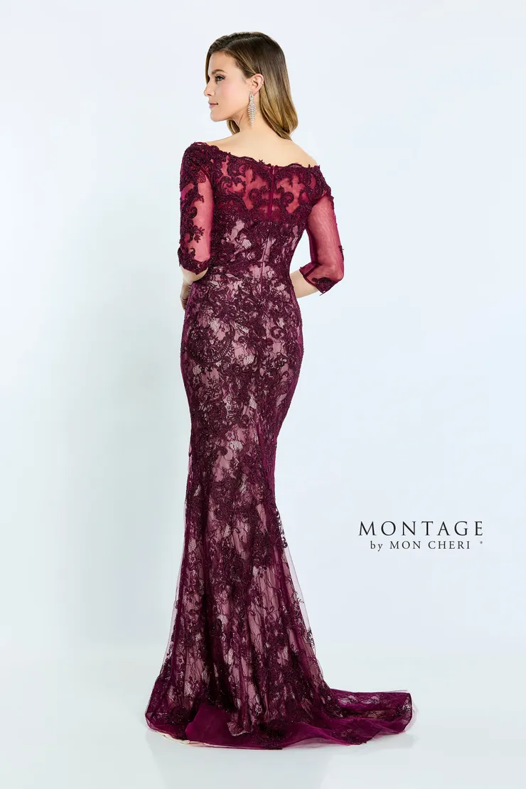 Off-The-Shoulder Plunging Sweetheart Long Sleevesmother Of The Bride Dress #M510