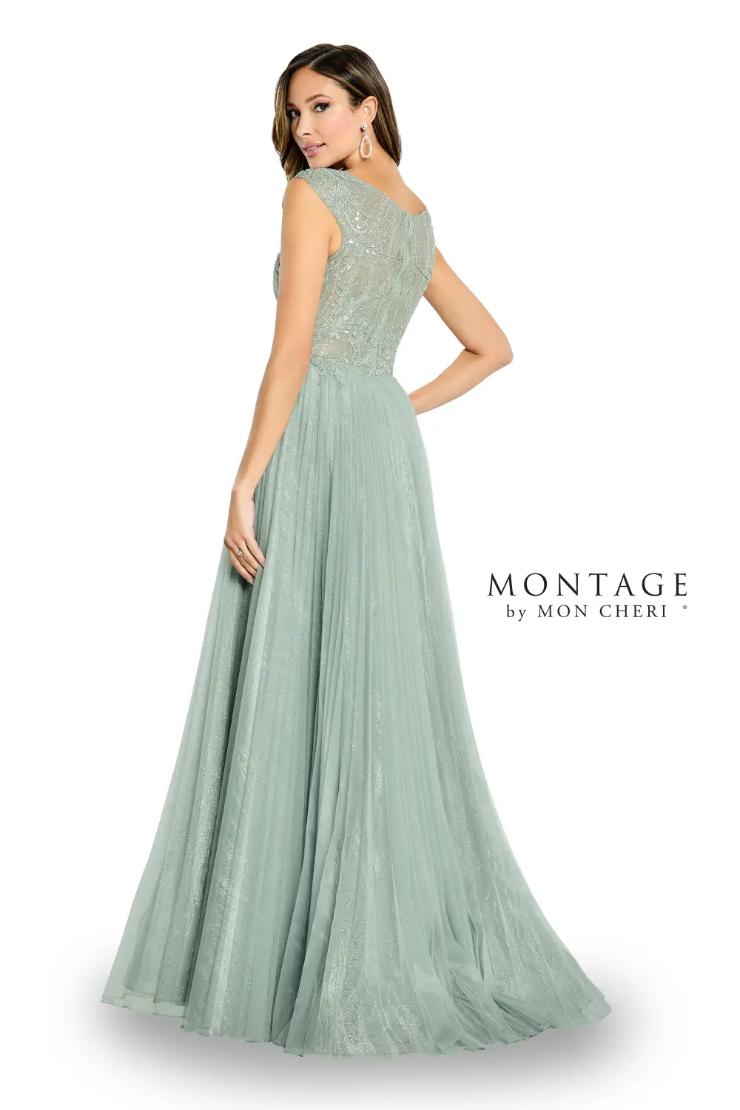 A-Line Scoop Lace Organza Dropped Mother Of The Bride Dress #M515