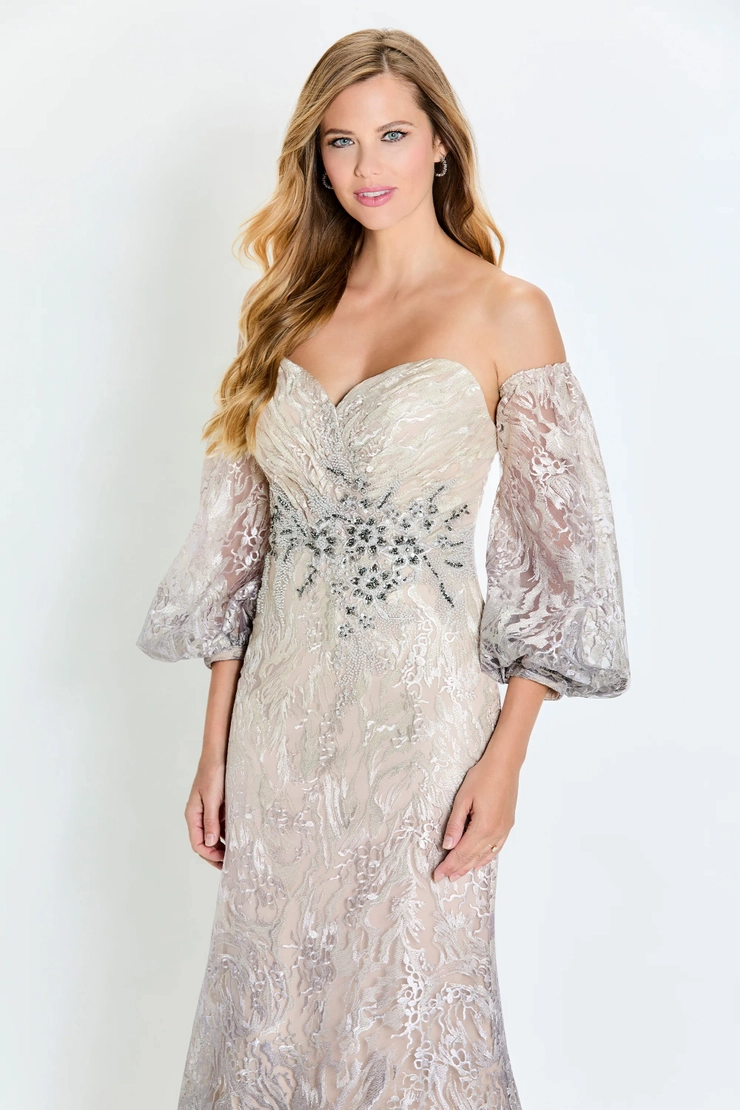 Dreamy A-line Sweetheart Embroidered Lace Mother of the Bride Dress #M523