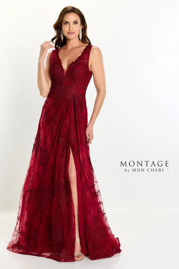 Stunning A-Line Plunging V-Neck Embroidery Tulle Mother of the Bride Dress #M527
