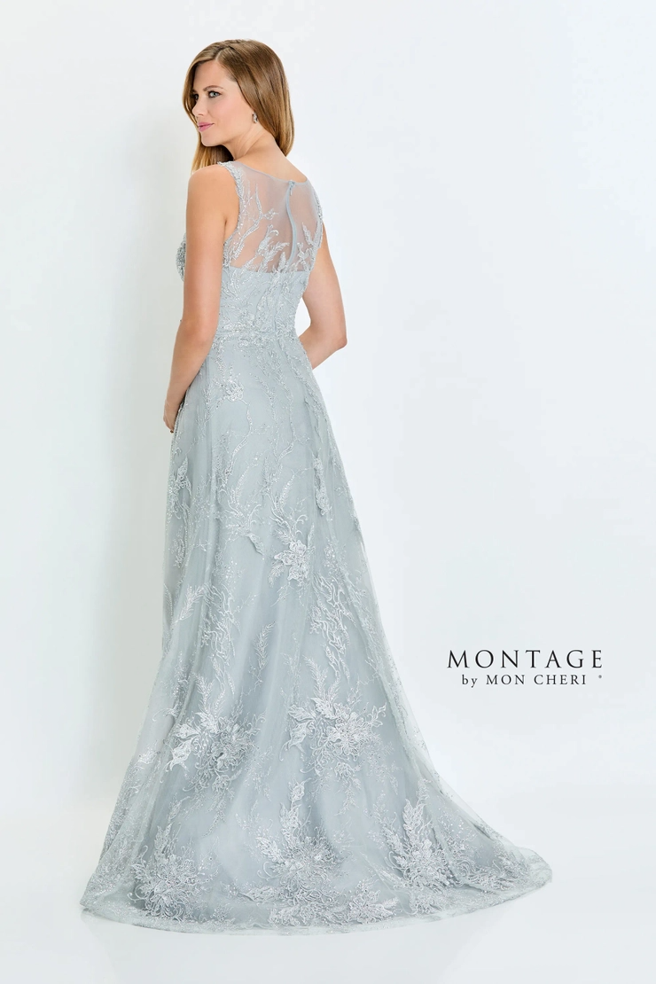 Stunning A-Line Plunging V-Neck Embroidery Tulle Mother of the Bride Dress #M527