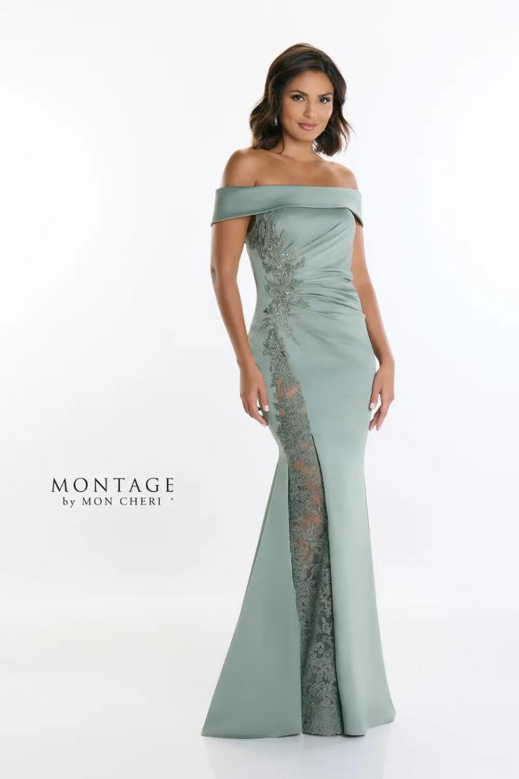 Elegant A-Line Off-the-Shoulder Stretch Crepe Mother of the Bride Dress #M535