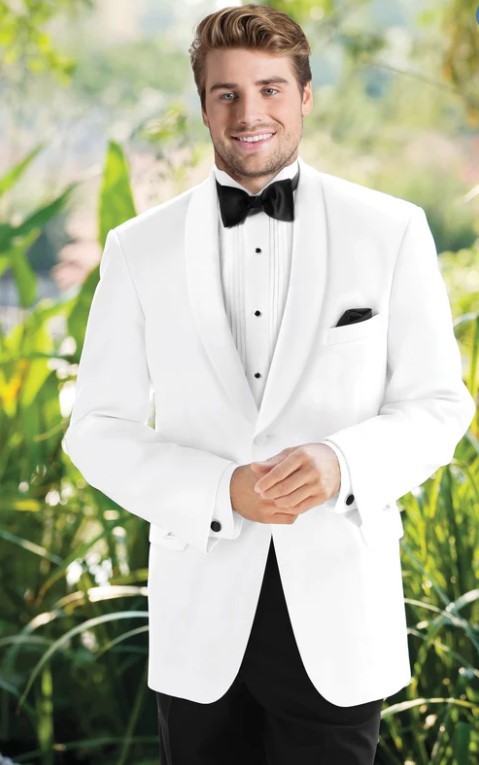 (Buy) White Classic Dinner Jacket | STYLE N70
