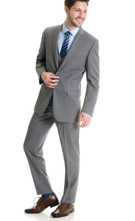 (Buy) Light Grey Slim Fit Suit Coat | STYLE N8GC