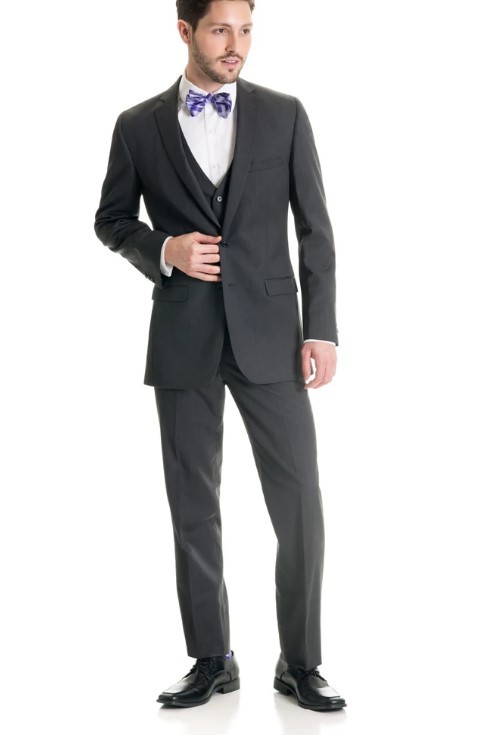 (Buy) Dark Grey Slim Fit Suit Coat | STYLE N8SC