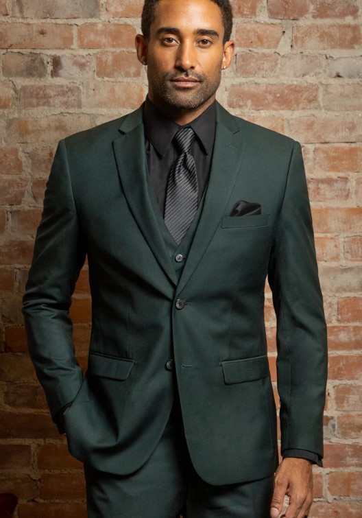 (Buy) Hunter Green Slim Fit Suit Coat | STYLE NHGC