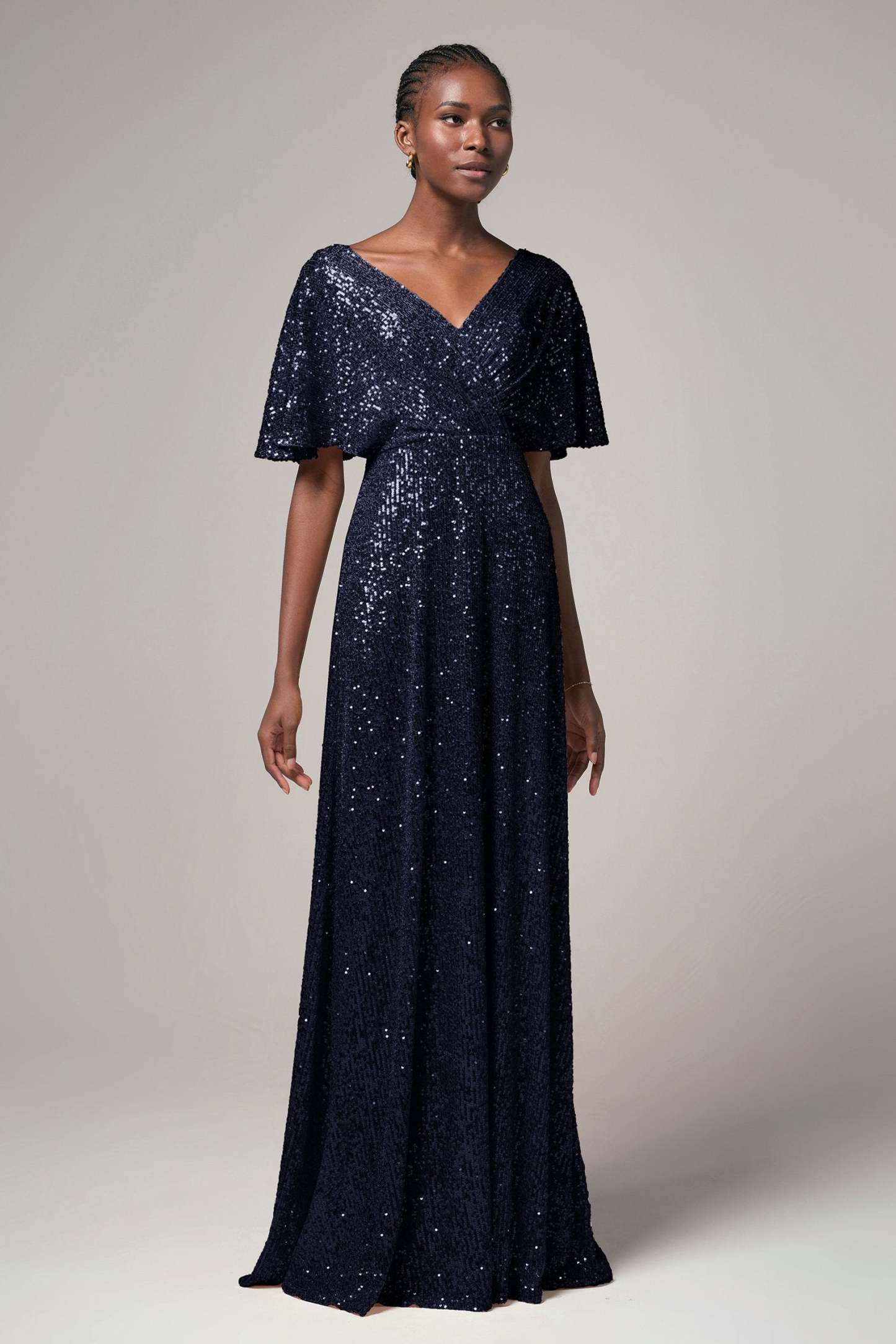 Sheath-Column Floor Length Sequined Dress CB0399