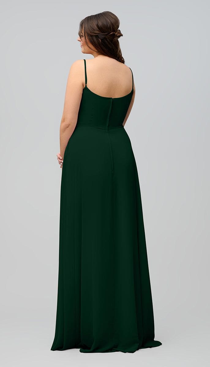 Chic Slim A-Line Scoop Spaghetti Straps Bridesmaid Dress