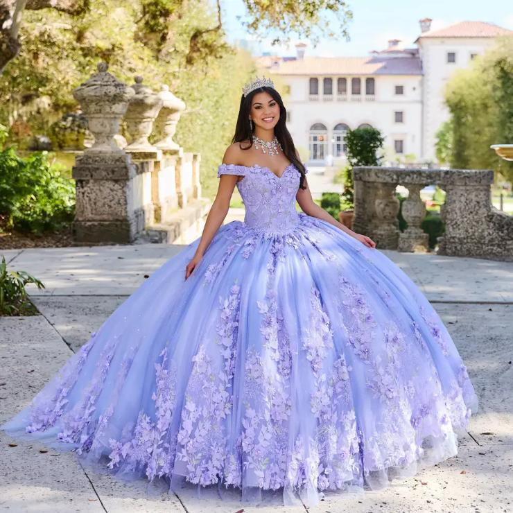 Sweetheart Off-The-Shoulder Glitter Tulle Beading Quinceanera Dress #PR12263