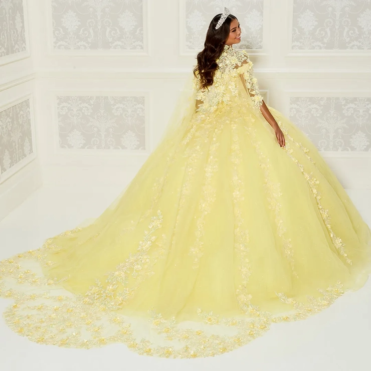 Sweetheart Off-the-Shoulder Embroidered Lace 3D Flowers Quinceanera Dress #PR30120
