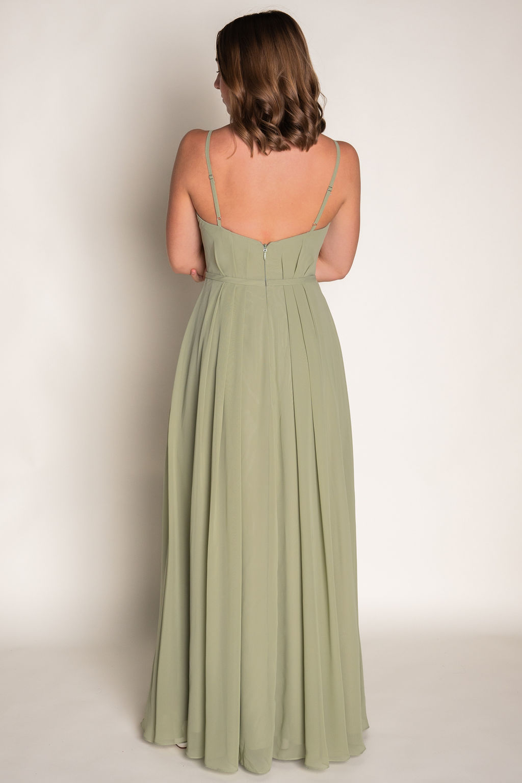 Modern A-Line Slit Bridesmaid Dress RJBM057