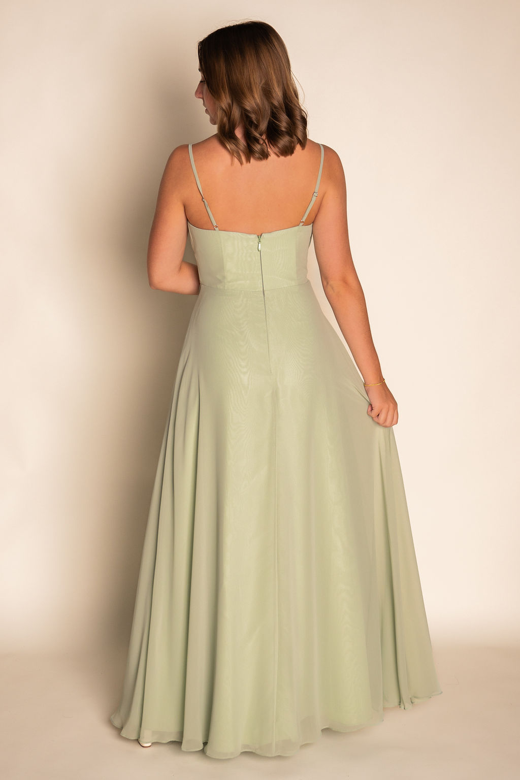 Flowy Sweetheart Neckline Chiffon Dress RJBM061