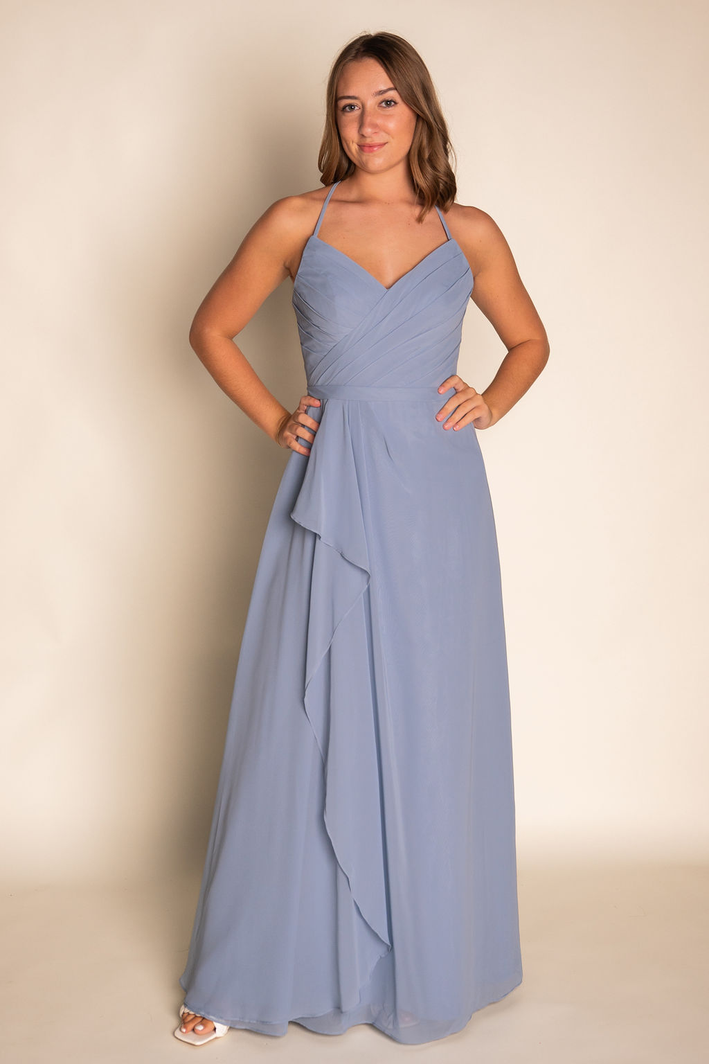 A-Line Convertible Chiffon Dress RJBM078