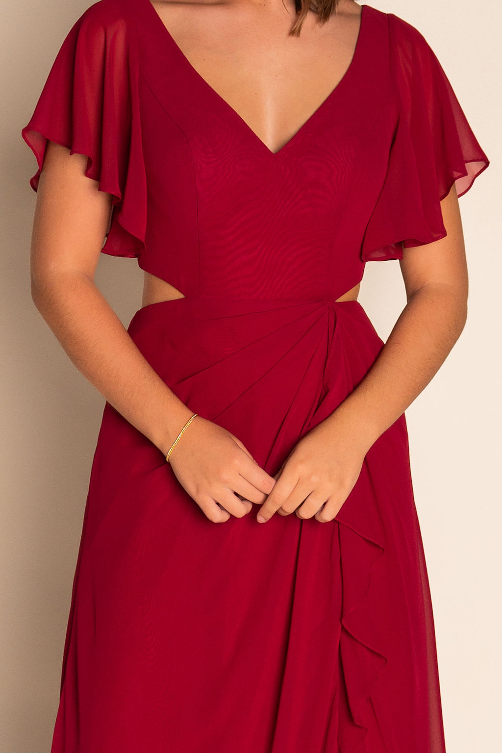 Butterfly sleeve design Dress RJBM084