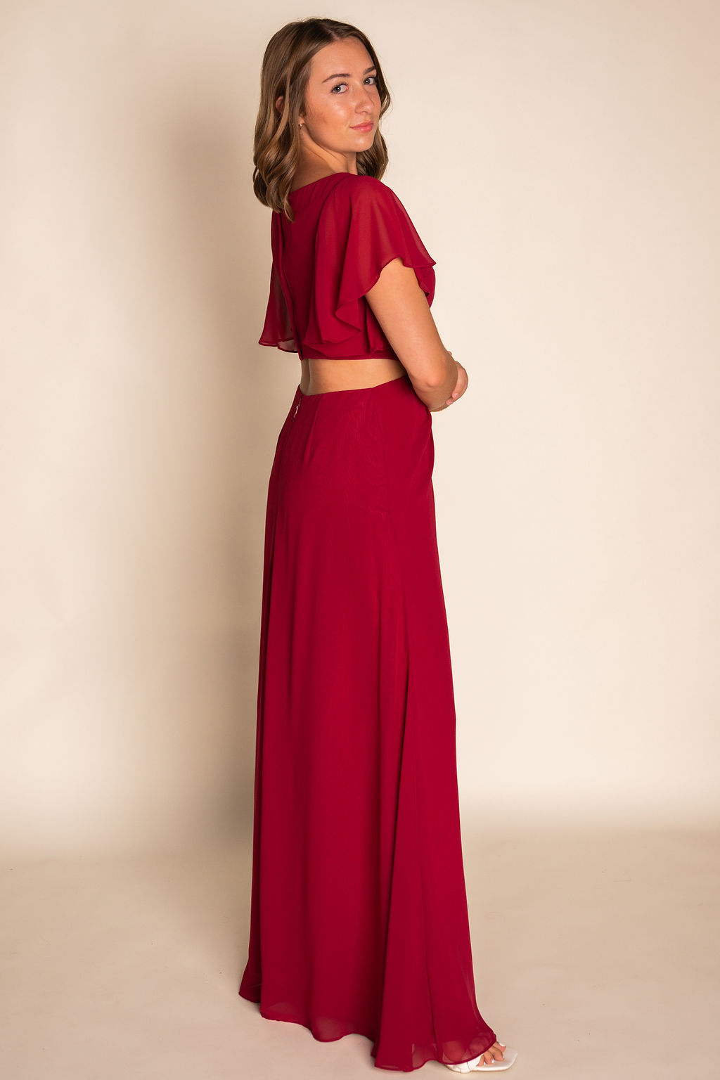 Butterfly sleeve design Dress RJBM084