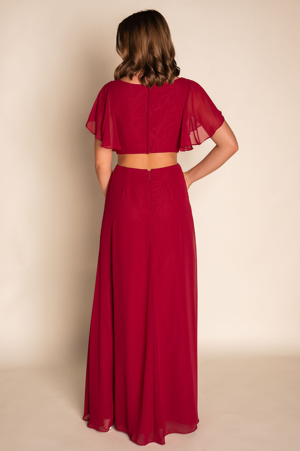 Butterfly sleeve design Dress RJBM084