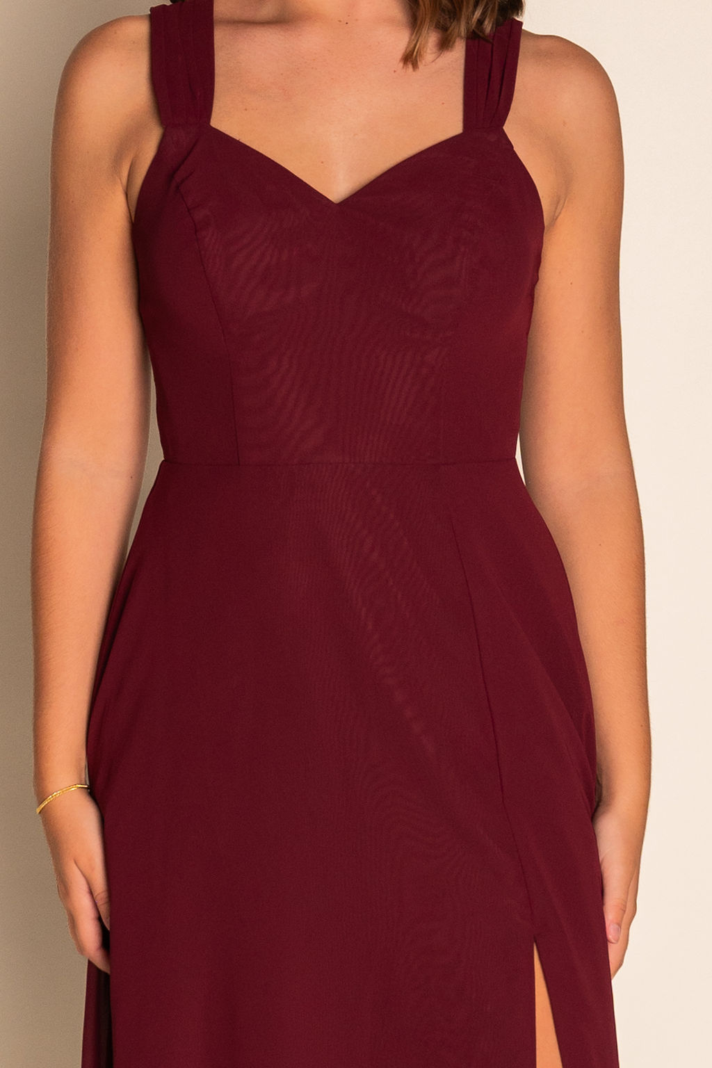 Flowy Sweetheart Neckline Chiffon Dress RJBM087