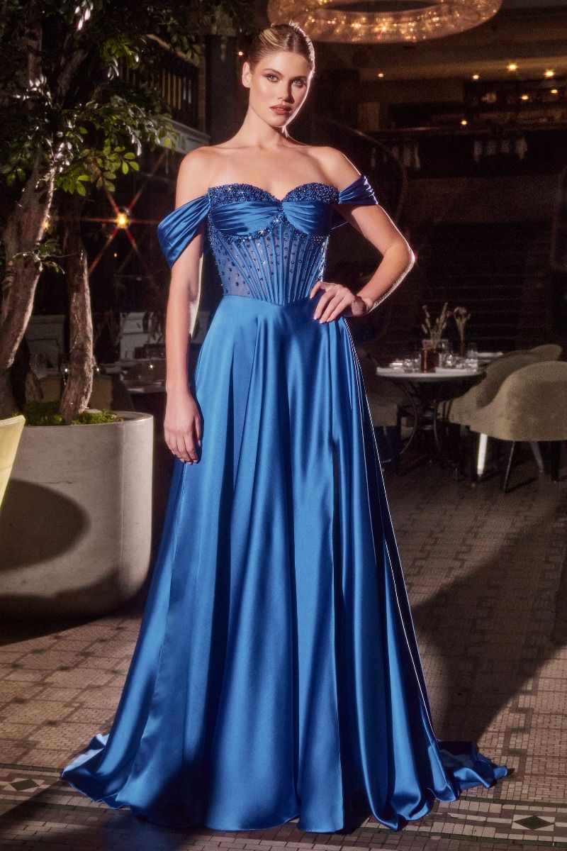 A-Line Strapless Sweetheart Beaded Satin Mini Floral Embellishment Prom Dress CD297