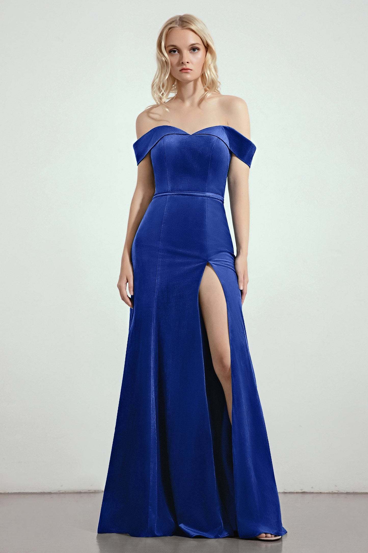 Trumpet-Mermaid Sweep-Brush Train Bridesmaid Dress Formal Dresses CB02
