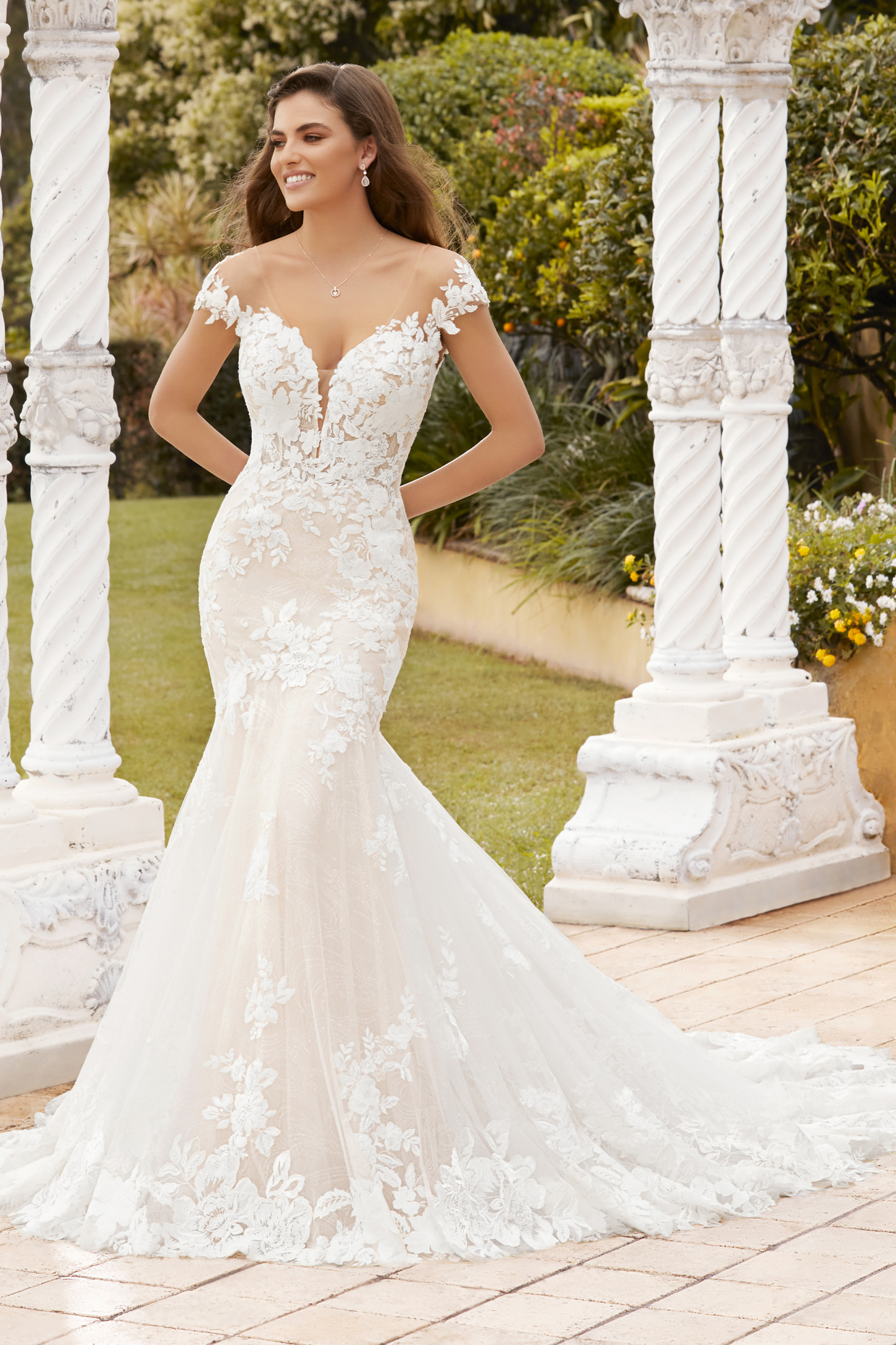 Sophisticated Lace Fit And Flare Wedding Dress LORELAI | STYLE ST1225