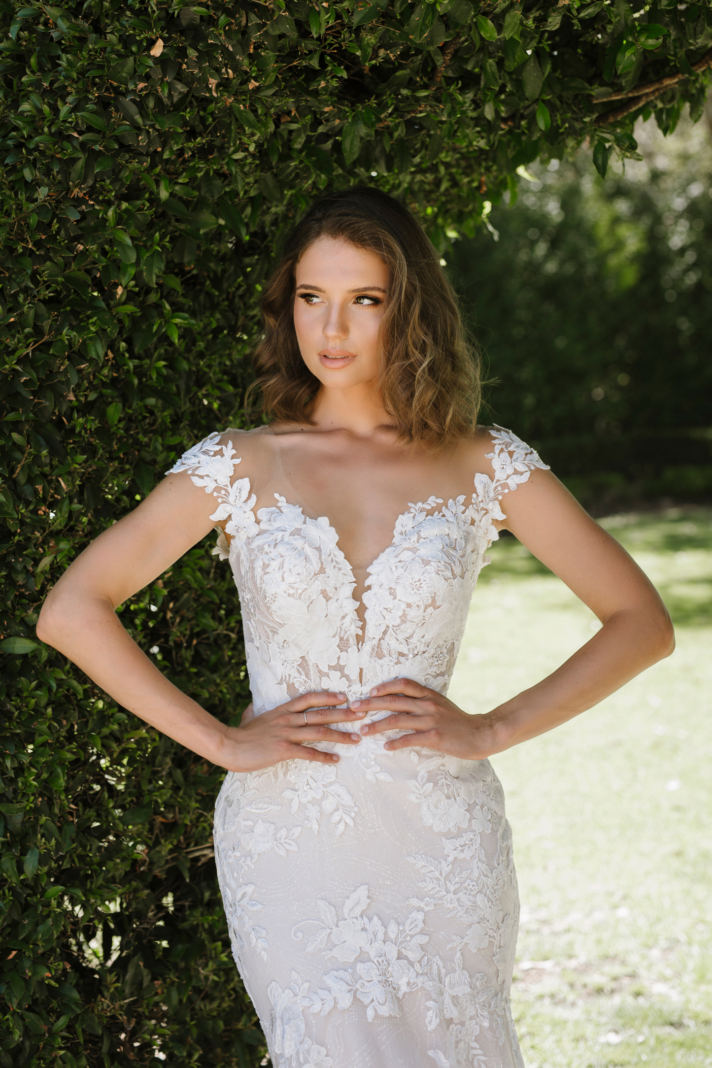 Sophisticated Lace Fit And Flare Wedding Dress LORELAI | STYLE ST1225