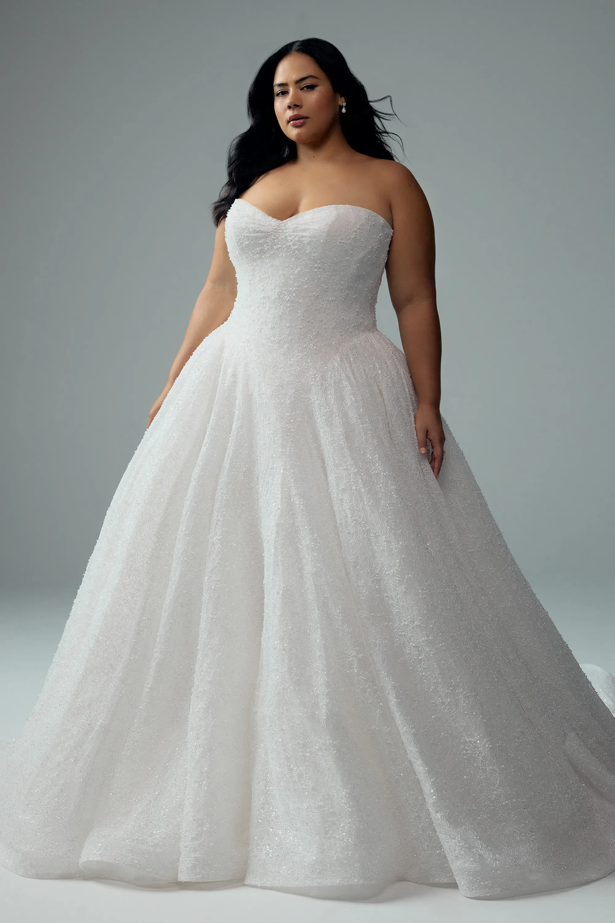 Sweetheart Beaded Bridal Gown with Strapless Neckline #Sophia Tolli ST655