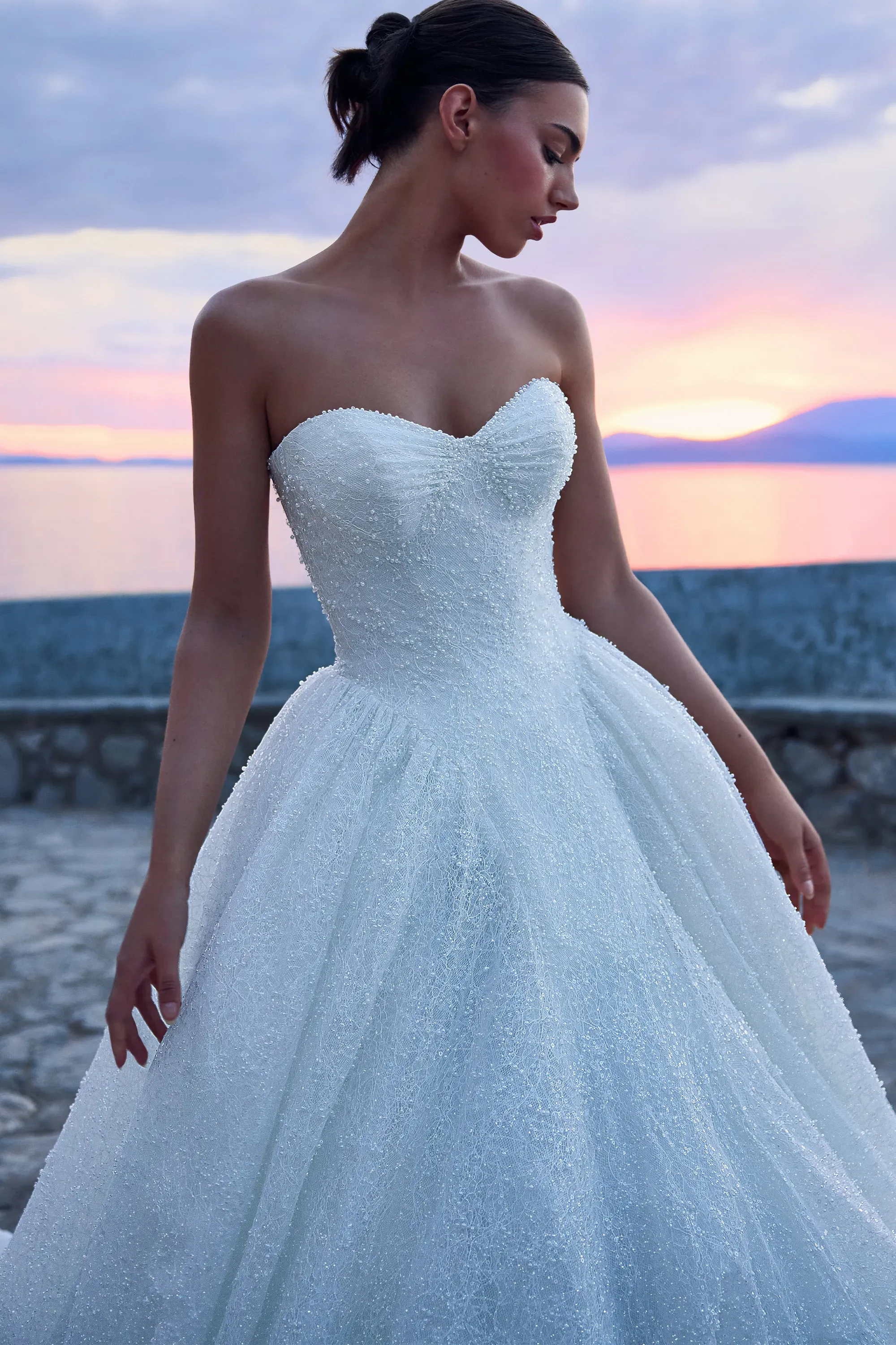 Sweetheart Beaded Bridal Gown with Strapless Neckline #Sophia Tolli ST655