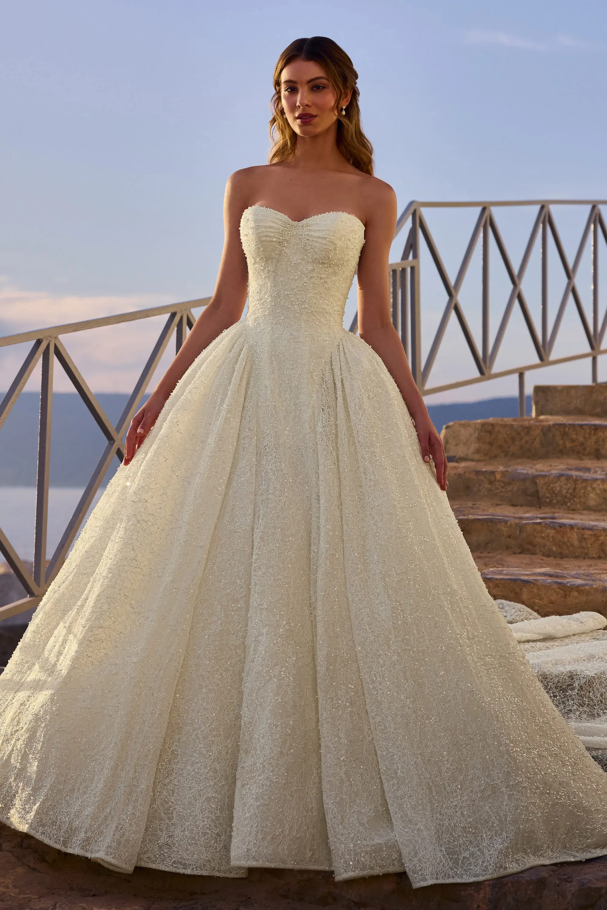 Sweetheart Beaded Bridal Gown with Strapless Neckline #Sophia Tolli ST655