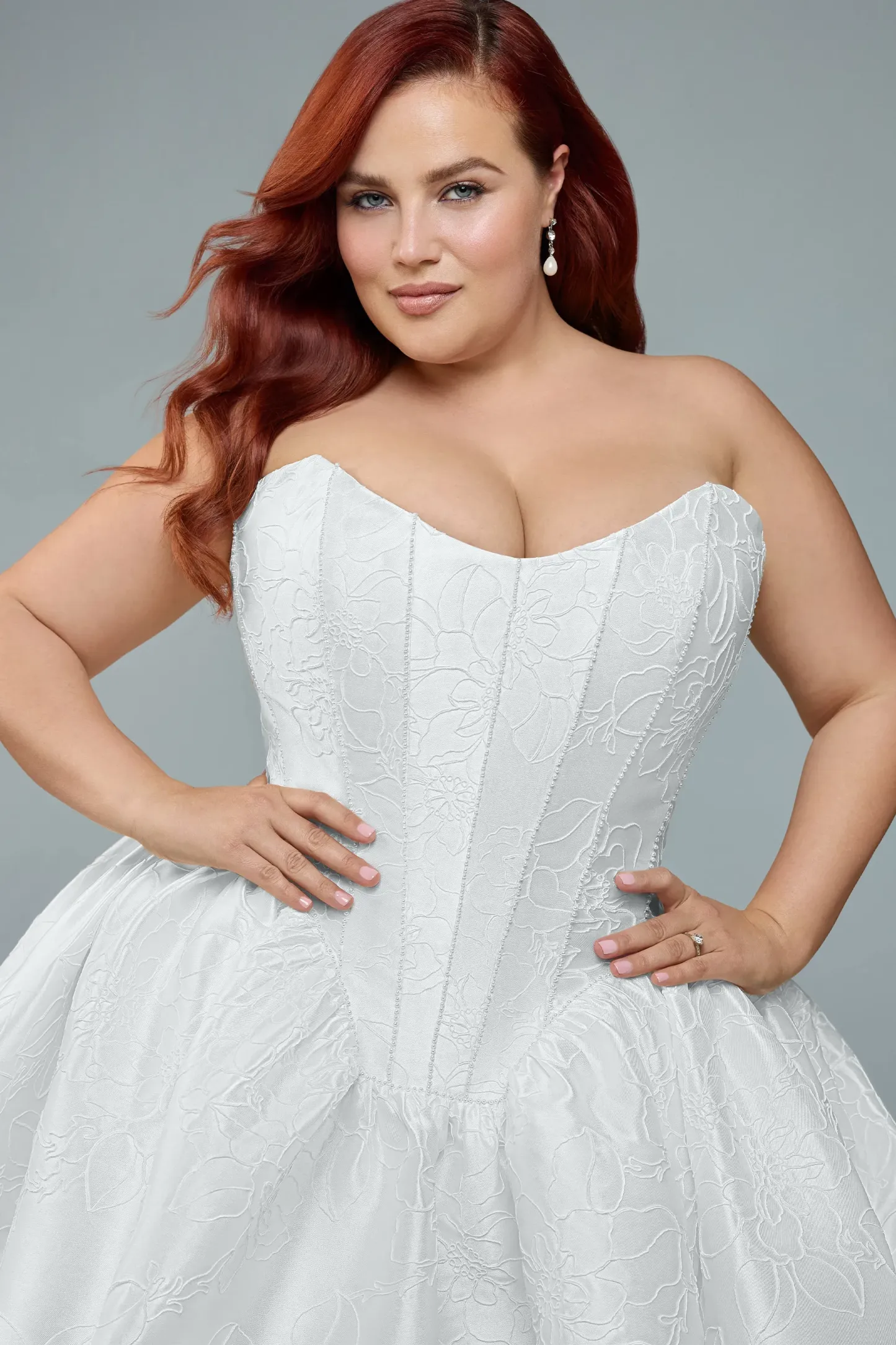 Regal Overlace Ballgown Wedding Dress #Sophia Tolli ST673