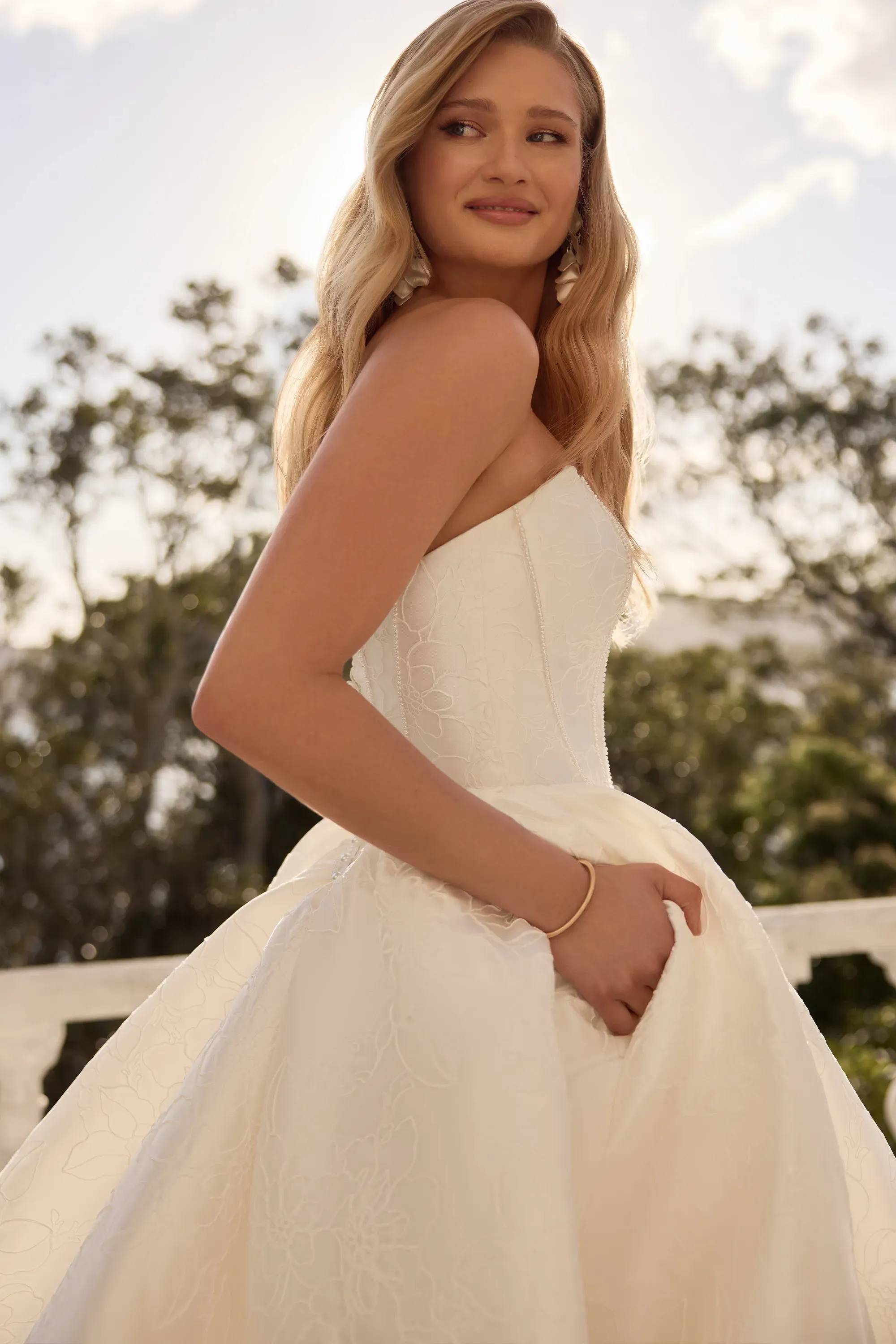 Regal Overlace Ballgown Wedding Dress #Sophia Tolli ST673