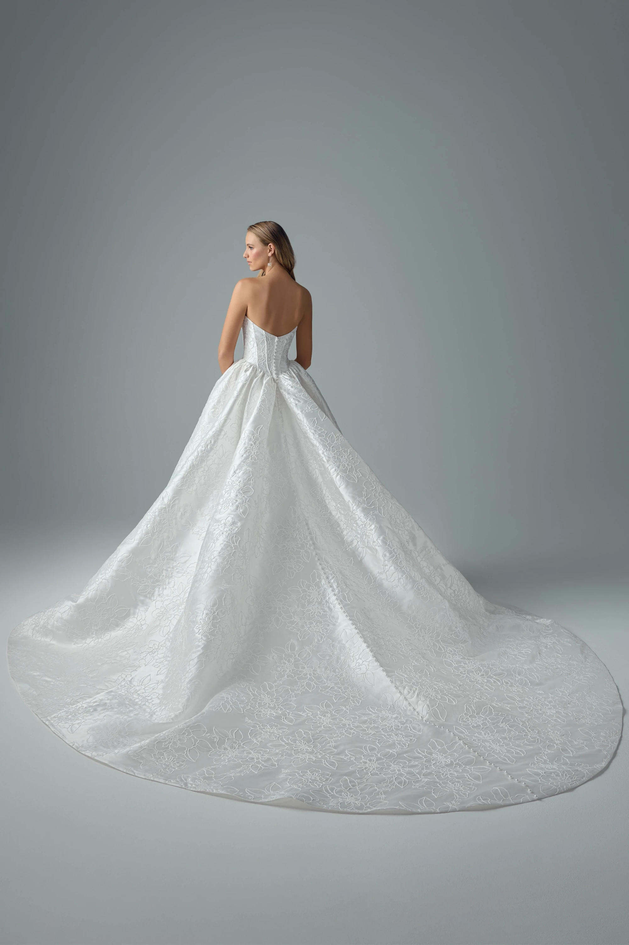 Regal Overlace Ballgown Wedding Dress #Sophia Tolli ST673