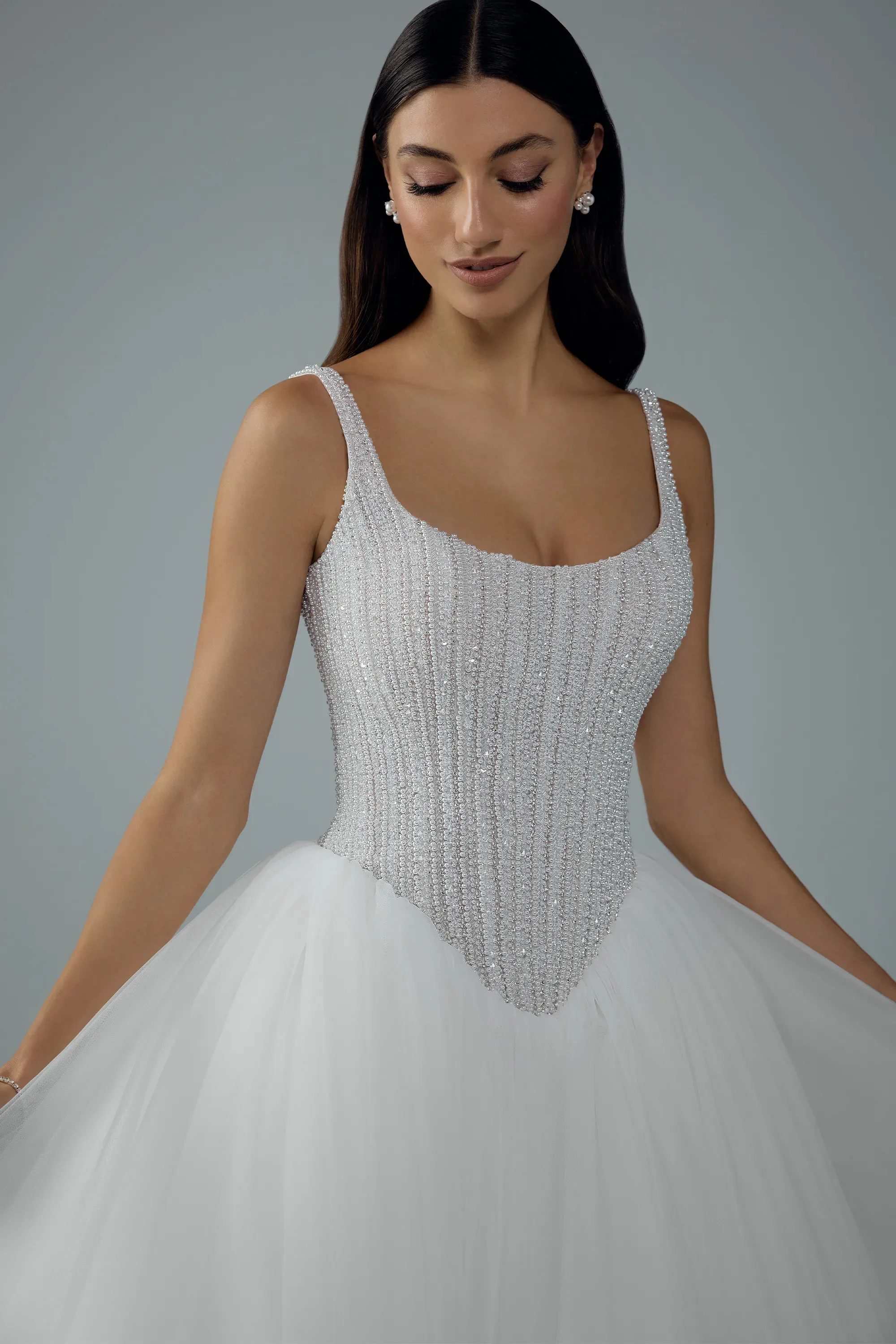 Tulle Ballgown Wedding Dress with Beaded Bodice #Sophia Tolli ST675