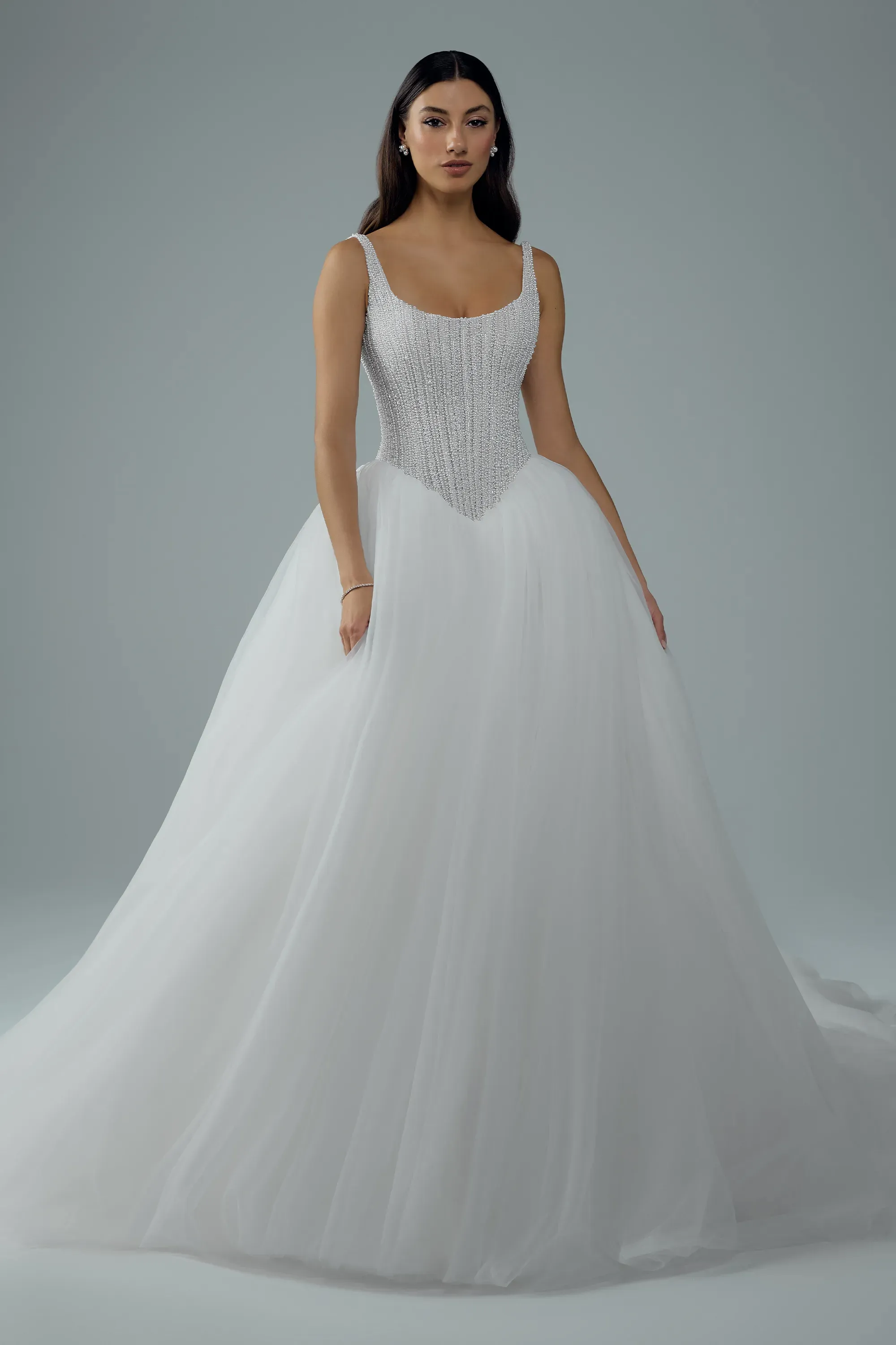 Tulle Ballgown Wedding Dress with Beaded Bodice #Sophia Tolli ST675