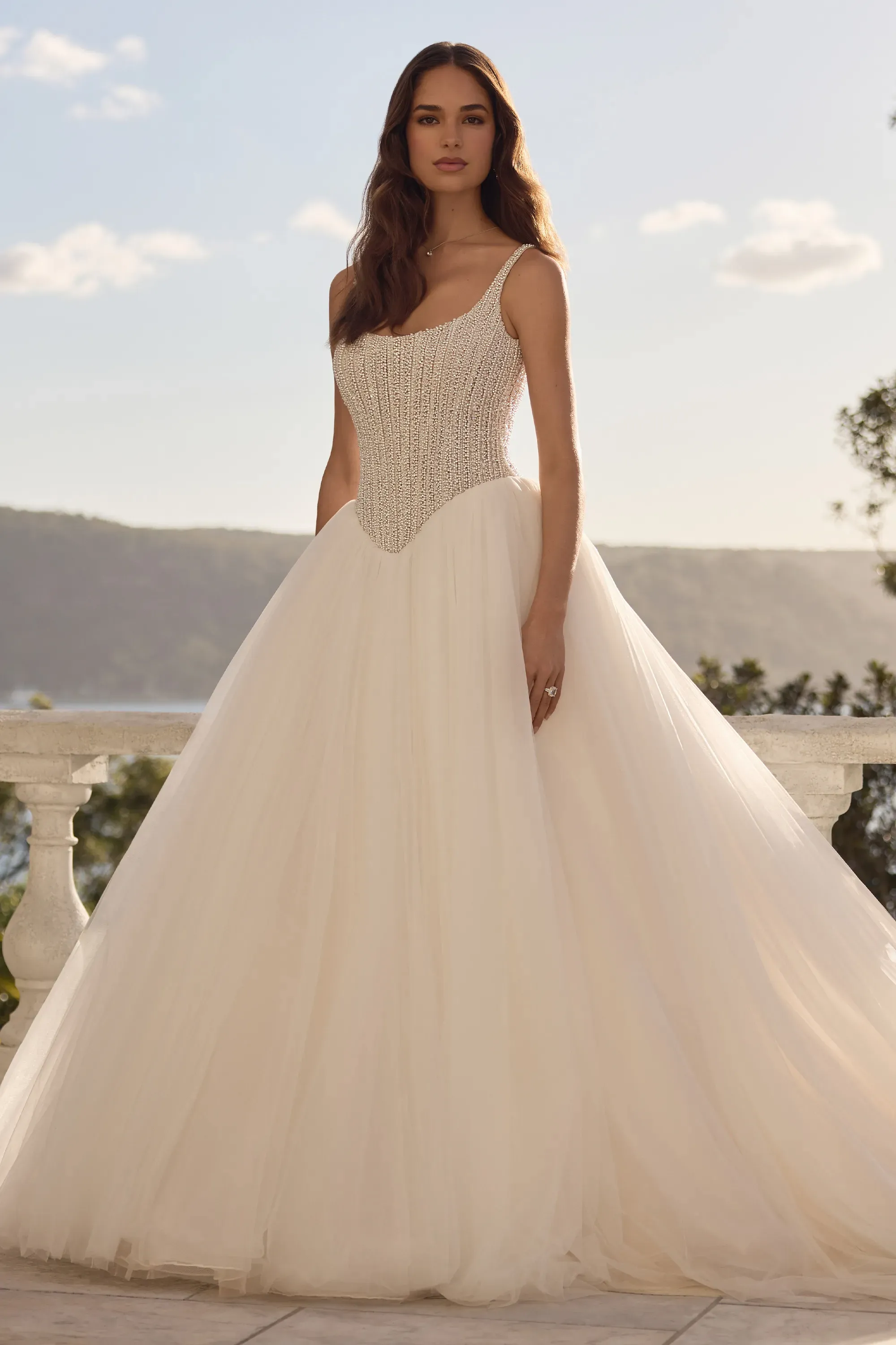 Tulle Ballgown Wedding Dress with Beaded Bodice #Sophia Tolli ST675