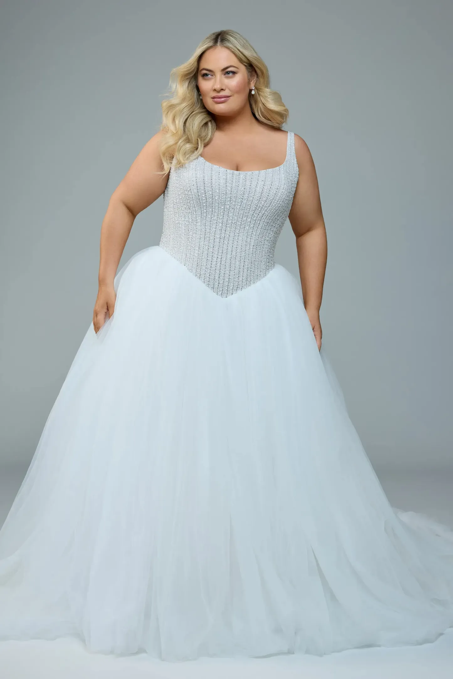 Tulle Ballgown Wedding Dress with Beaded Bodice #Sophia Tolli ST675