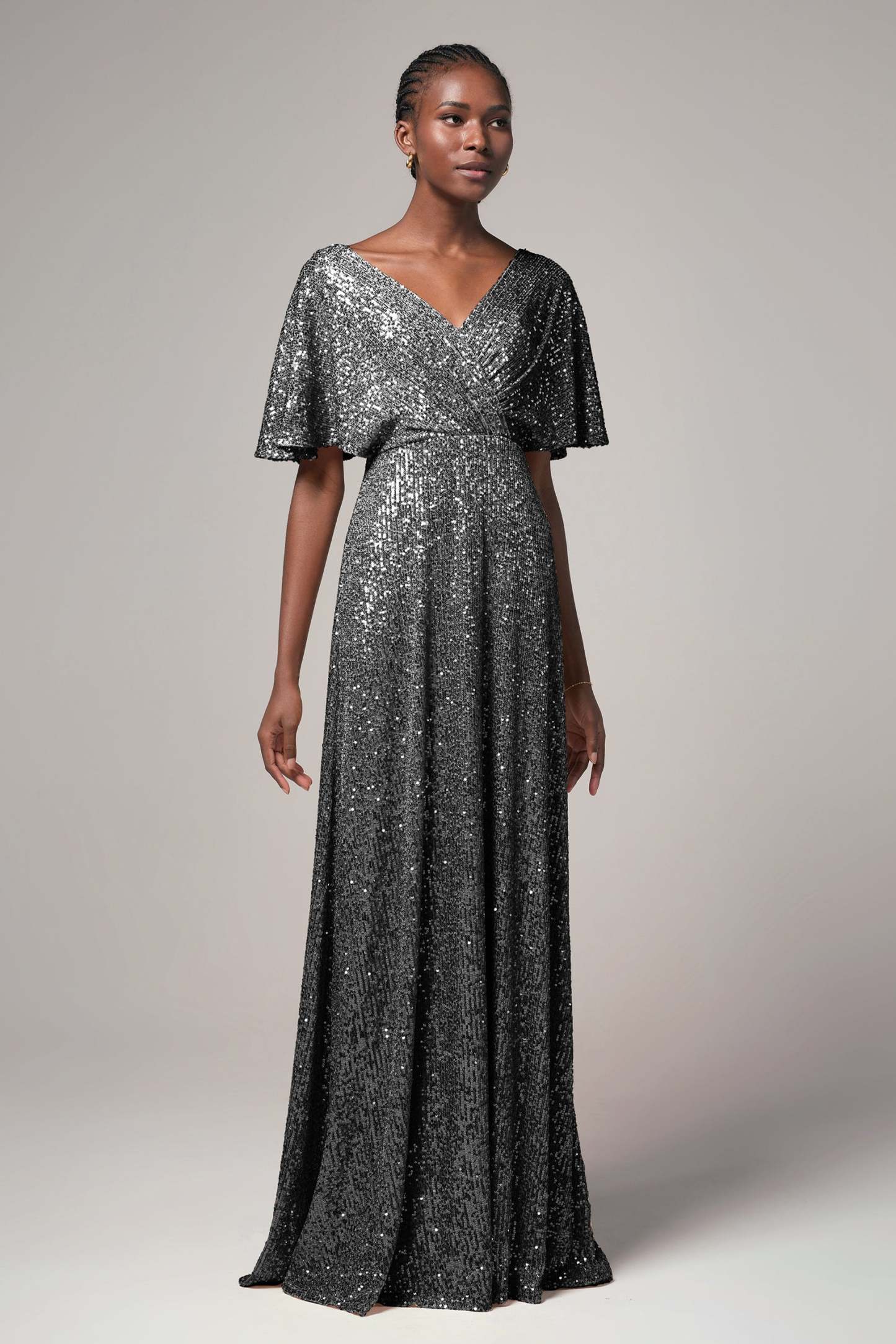 Sheath-Column Floor Length Sequined Dress CB0399